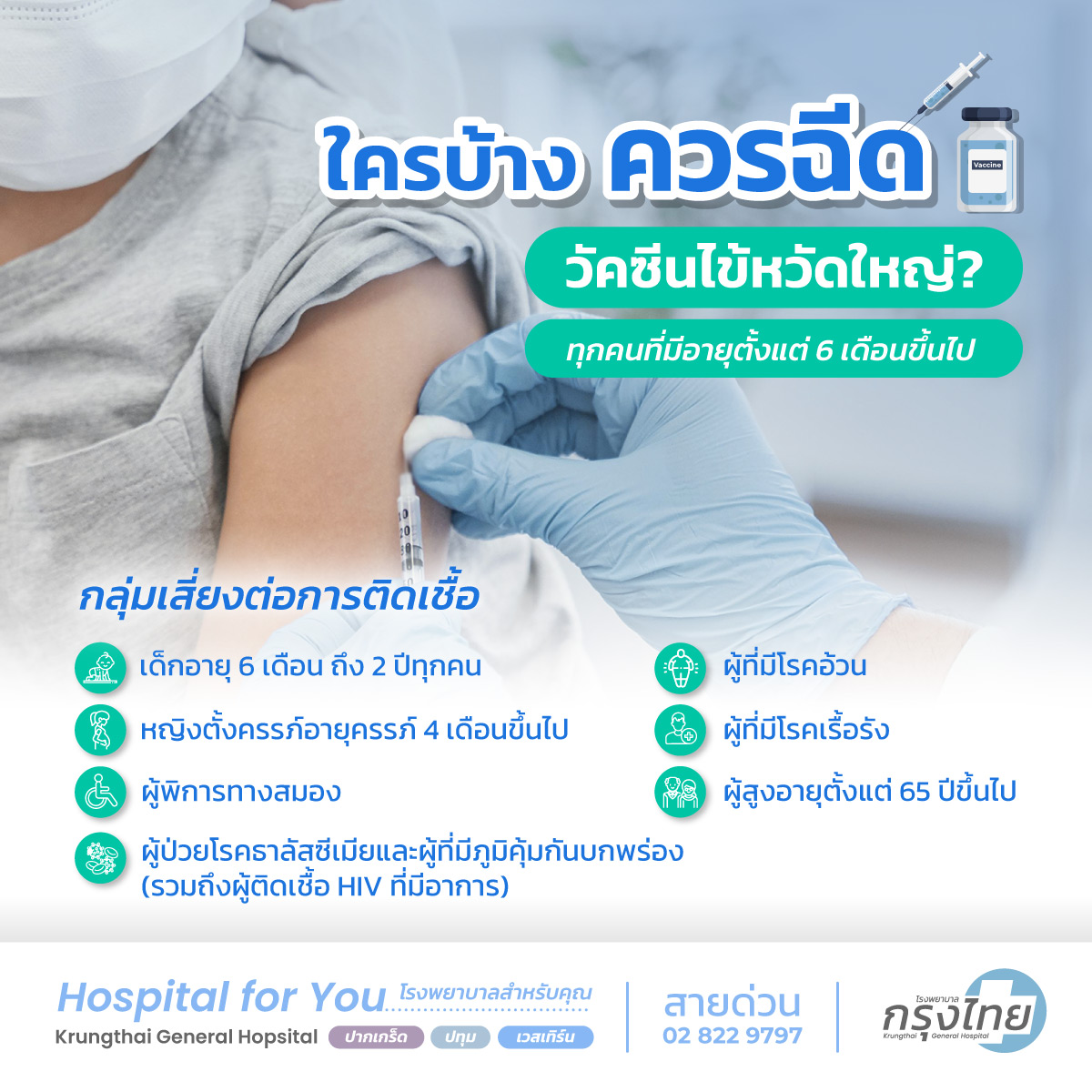 ใครควรได้รับวัคซีนไข้หวัดใหญ่
