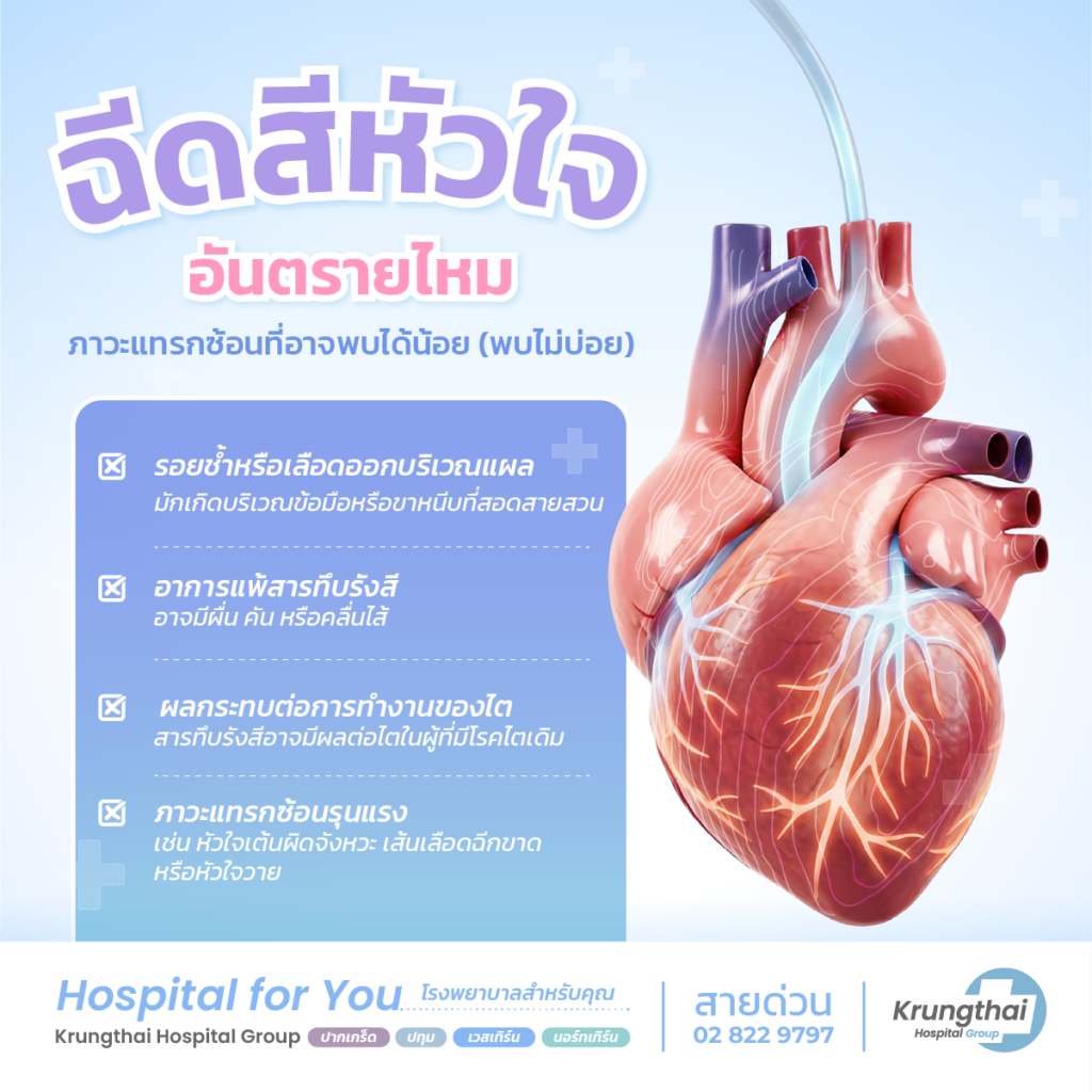 ฉีดสีหัวใจ อันตรายไหม